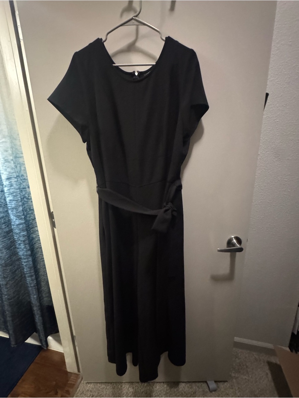 Lane Bryant Black Jumpsuit with Waist Tie